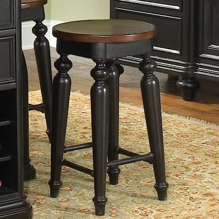 Traditional Style 24" Counter Height Stool